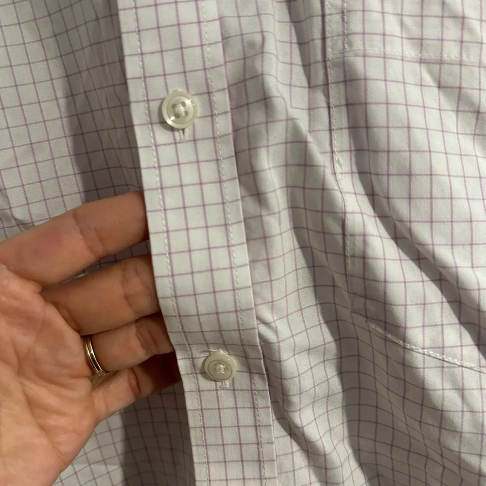 L.L. Bean Men's Light Pink Checkered Shirt